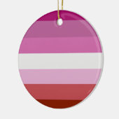 Lesbische Pride-vlag (Oorsprong) Keramisch Ornament (Links)