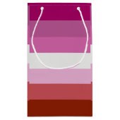 Lesbische Pride-vlag (Oorsprong) Klein Cadeauzakje (Achterkant)
