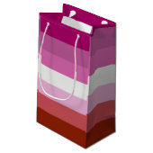 Lesbische Pride-vlag (Oorsprong) Klein Cadeauzakje (Achterkant Gekanteld)