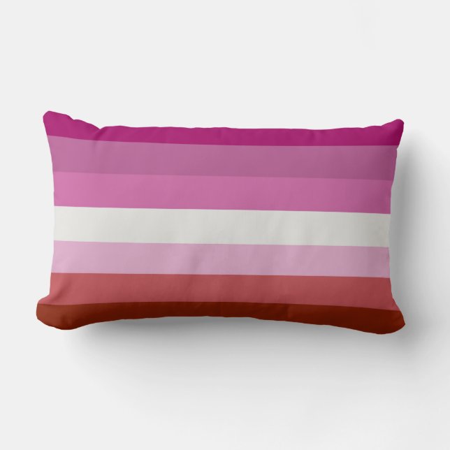 Lesbische Pride-vlag (Oorsprong) Kussen (Voorkant)
