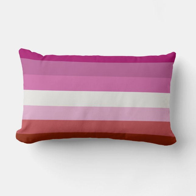 Lesbische Pride-vlag (Oorsprong) Kussen (Voorkant)