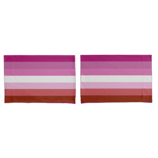 Lesbische Pride-vlag (Oorsprong) Kussensloop (Voorkant-Set)