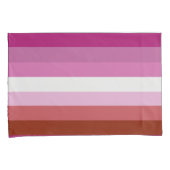 Lesbische Pride-vlag (Oorsprong) Kussensloop (Voorkant-Rechts)