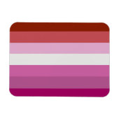Lesbische Pride-vlag (Oorsprong) Magneet (Horizontaal)