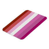 Lesbische Pride-vlag (Oorsprong) Magneet (Linkerzijde)
