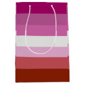 Lesbische Pride-vlag (Oorsprong) Medium Cadeauzakje (Voorkant)