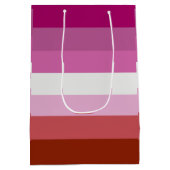 Lesbische Pride-vlag (Oorsprong) Medium Cadeauzakje (Achterkant)