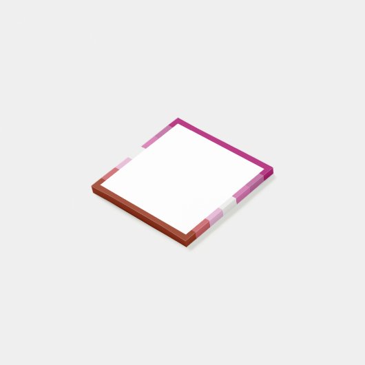 Lesbische Pride-vlag (Oorsprong) Post-it® Notes (Schuin)