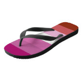 Lesbische Pride-vlag (Oorsprong) Teenslippers (Schuin)