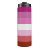 Lesbische Pride-vlag (Oorsprong) Thermosbeker (Voorkant)