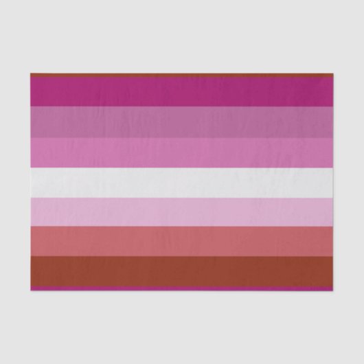 Lesbische Pride-vlag (Oorsprong) Tissuepapier (Voorkant)