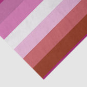 Lesbische Pride-vlag (Oorsprong) Tissuepapier (Detail)
