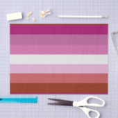 Lesbische Pride-vlag (Oorsprong) Tissuepapier (Craft)