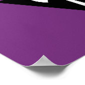 Lesbische Pride-vlag Paarse Bijl Poster (Hoek)
