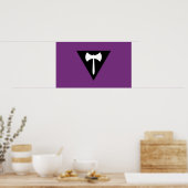 Lesbische Pride-vlag Paarse Bijl Poster (Keuken)