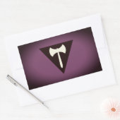 Lesbische Pride Vlag Paarse Bijl Rechthoekige Sticker (Envelop)
