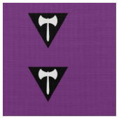 Lesbische Pride-vlag Paarse Bijl Stof (Close Up)