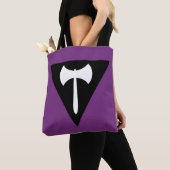 Lesbische Pride-vlag Paarse Bijl Tote Bag (Dichtbij)