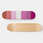 Lesbische Pride-vlag Persoonlijk Skateboard (Horizontaal)