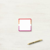 Lesbische Pride-vlag Post-it® Notes (Op bureau)