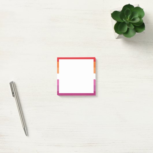 Lesbische Pride-vlag Post-it® Notes (Kantoor)