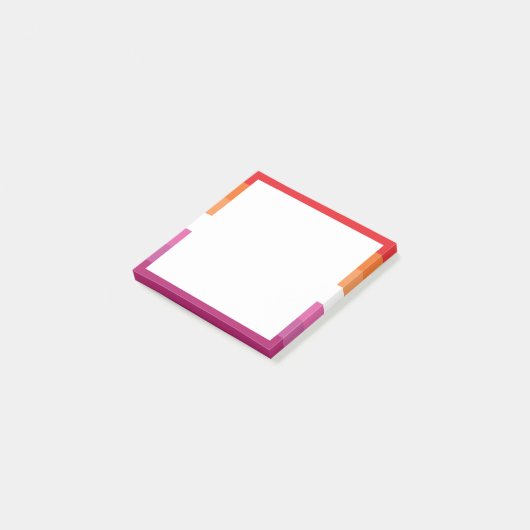 Lesbische Pride-vlag Post-it® Notes (Schuin)