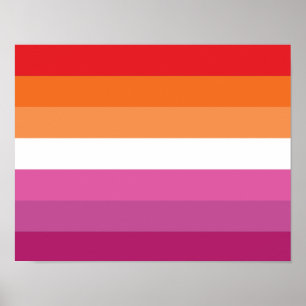 Lesbische Pride-vlag Poster
