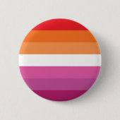 Lesbische Pride-vlag Ronde Button 5,7 Cm (Voorkant)