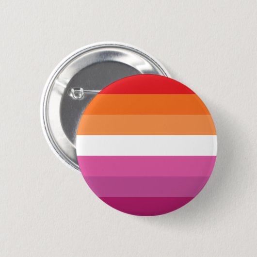 Lesbische Pride-vlag Ronde Button 5,7 Cm (Voorkant /achterkant)