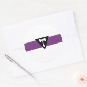 Lesbische Pride-vlag Ronde Sticker (Envelop)