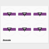 Lesbische Pride-vlag Ronde Sticker (Vel)
