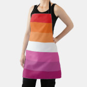 Lesbische Pride-vlag Schort (Insitu)