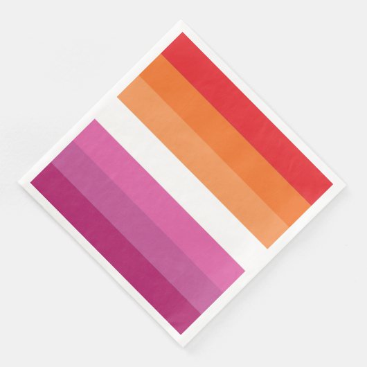 Lesbische Pride-vlag Servet (Hoek)
