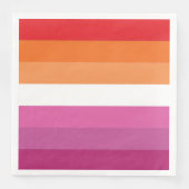 Lesbische Pride-vlag Servet (Voorkant)