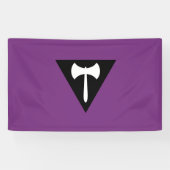 Lesbische Pride-vlag Spandoek (Horizontaal)