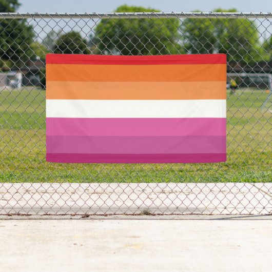 Lesbische Pride-vlag Spandoek (Insitu)
