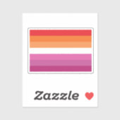 Lesbische Pride-vlag Sticker (Vel)