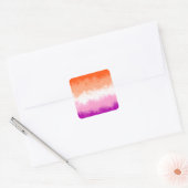 Lesbische pride vlag sticker (Envelop)