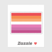 Lesbische Pride-vlag Sticker (Vel)