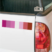Lesbische Pride-vlag strepen Bumpersticker (Op Truck)