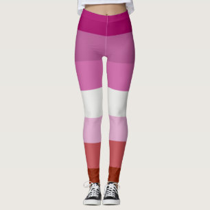 Lesbische Pride-vlag strepen Leggings