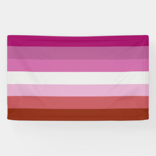 Lesbische Pride-vlag strepen Spandoek