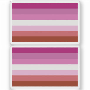 Lesbische Pride-vlag strepen Sticker