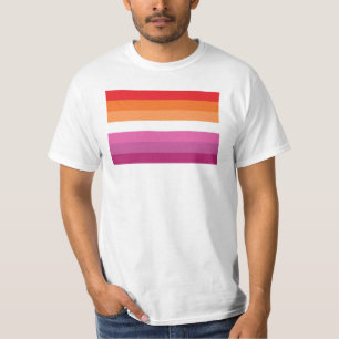 Lesbische Pride-vlag T-shirt