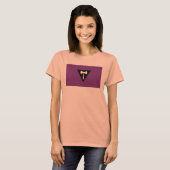 Lesbische Pride-vlag T-shirt (Voorkant volledig)