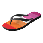 Lesbische Pride-vlag Teenslippers (Schuin)