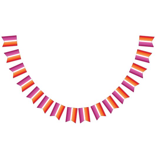 Lesbische Pride-vlag Vlaggetjes (Alle)