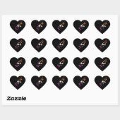 Lesbische Pride Vlinderpad Hart Sticker (Vel)