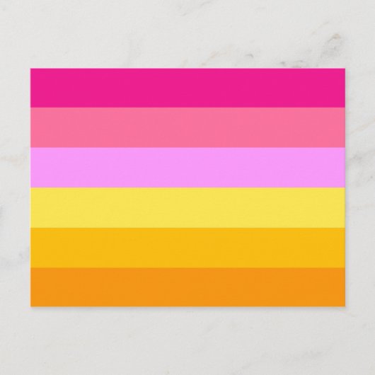 Lesbische Pridevlag (dageraad) Briefkaart (Voorkant)