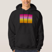 Lesbische Pridevlag (dageraad) Hoodie (Voorkant)